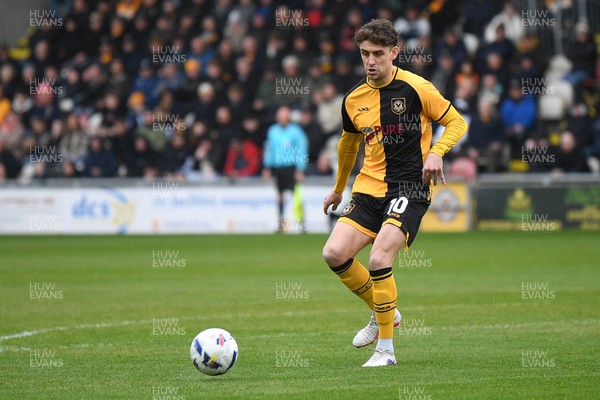 030426 - Newport County v Crawley Town - Sky Bet League 2 - Harrison Biggins of Newport County