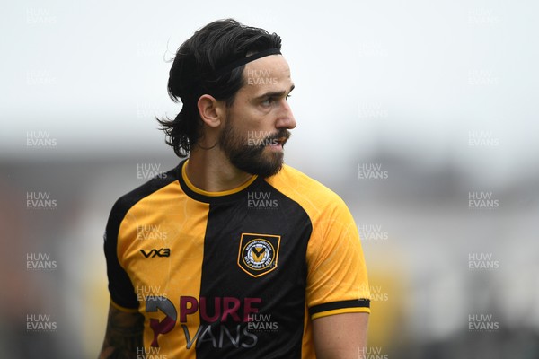 030426 - Newport County v Crawley Town - Sky Bet League 2 - Liam Shepard of Newport County