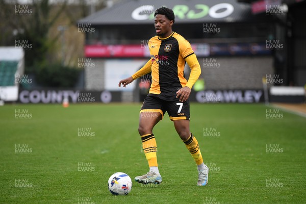 030426 - Newport County v Crawley Town - Sky Bet League 2 - Bobby Kamwa of Newport County