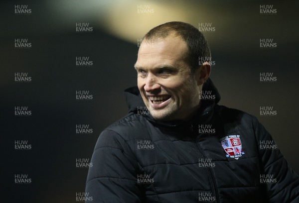 190118 - Newport County v Crawley Town, Sky Bet League 2 - Crawley Town assistant manager Warren Feeney, who used to manage Newport County, at the end of the match