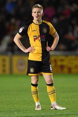 291225 - Newport County v Crewe Alexandra - Sky Bet League 2 - Matt Smith of Newport County