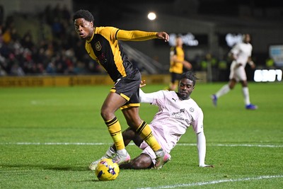 291225 - Newport County v Crewe Alexandra - Sky Bet League 2 - Bobby Kamwa of Newport County