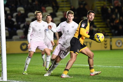 291225 - Newport County v Crewe Alexandra - Sky Bet League 2 - Courtney Baker-Richardson of Newport County