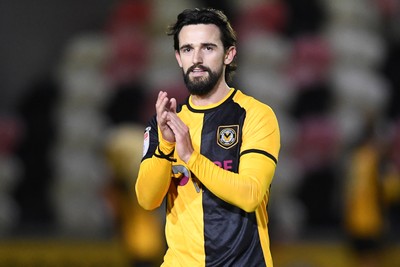 291225 - Newport County v Crewe Alexandra - Sky Bet League 2 - Liam Shepard of Newport County at full time