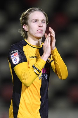 291225 - Newport County v Crewe Alexandra - Sky Bet League 2 - Sam Braybrooke of Newport County at full time
