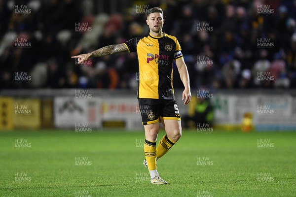 291225 - Newport County v Crewe Alexandra - Sky Bet League 2 - James Clarke of Newport County