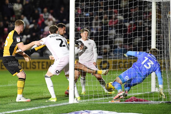 291225 - Newport County v Crewe Alexandra - Sky Bet League 2 - Courtney Baker-Richardson of Newport County scores the first goal of the game\