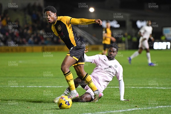 291225 - Newport County v Crewe Alexandra - Sky Bet League 2 - Bobby Kamwa of Newport County