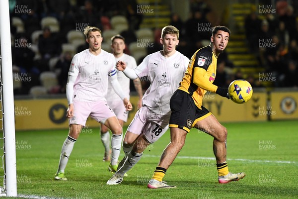 291225 - Newport County v Crewe Alexandra - Sky Bet League 2 - Courtney Baker-Richardson of Newport County