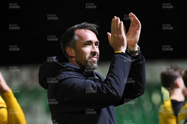 291225 - Newport County v Crewe Alexandra - Sky Bet League 2 - Newport County Head Coach, Christian Fuchs at full time