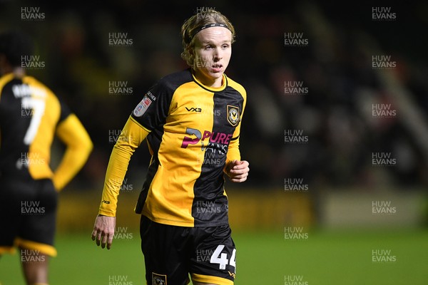 291225 - Newport County v Crewe Alexandra - Sky Bet League 2 - Sam Braybrooke of Newport County
