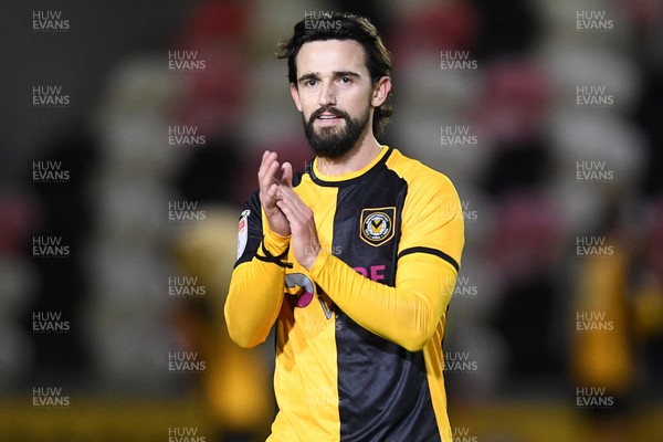 291225 - Newport County v Crewe Alexandra - Sky Bet League 2 - Liam Shepard of Newport County at full time