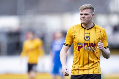 060124 - Newport County v Eastleigh - FA Cup Third Round - Will Evans of Newport County in action