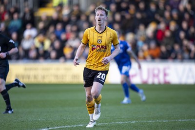 060124 - Newport County v Eastleigh - FA Cup Third Round - Harry Charsley of Newport County in action