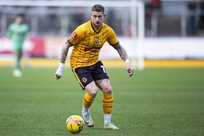 060124 - Newport County v Eastleigh - FA Cup Third Round - Scot Bennett of Newport County in action