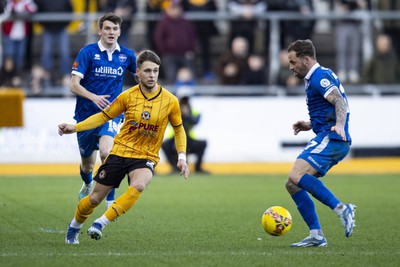 060124 - Newport County v Eastleigh - FA Cup Third Round - Lewis Payne of Newport County in action