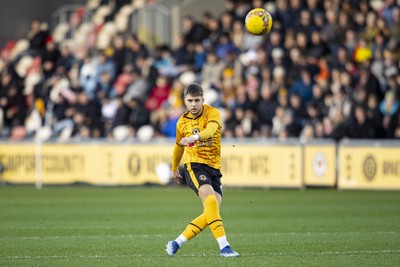 060124 - Newport County v Eastleigh - FA Cup Third Round - Lewis Payne of Newport County in action