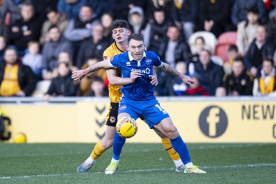 060124 - Newport County v Eastleigh - FA Cup Third Round - Seb Palmer-Houlden of Newport County in action