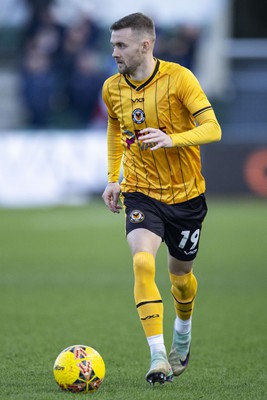 060124 - Newport County v Eastleigh - FA Cup Third Round - Shane McLoughlin of Newport County in action