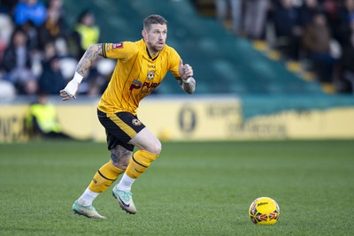 060124 - Newport County v Eastleigh - FA Cup Third Round - Scot Bennett of Newport County in action