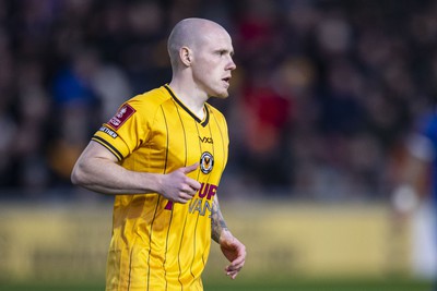 060124 - Newport County v Eastleigh - FA Cup Third Round - James Waite of Newport County in action