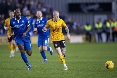 060124 - Newport County v Eastleigh - FA Cup Third Round - James Waite of Newport County in action