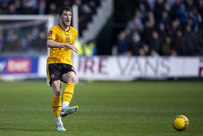 060124 - Newport County v Eastleigh - FA Cup Third Round - Ryan Delaney of Newport County in action