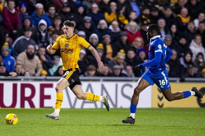 060124 - Newport County v Eastleigh - FA Cup Third Round - Seb Palmer-Houlden of Newport County in action