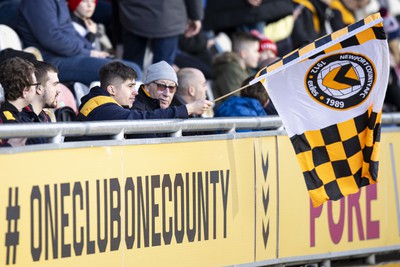 060124 - Newport County v Eastleigh - FA Cup Third Round - Newport County fans ahead of kick off