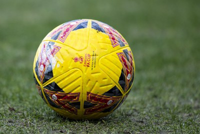 060124 - Newport County v Eastleigh - FA Cup Third Round - FA Cup match ball 