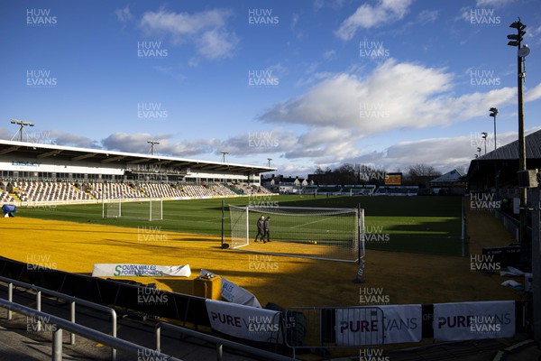 060124 - Newport County v Eastleigh - FA Cup Third Round - A general view of Rodney Parade ahead of the match