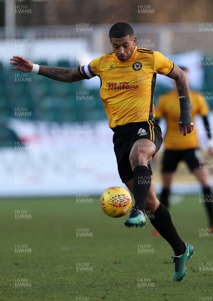 010118 - Newport Count v Exeter City - SkyBet League Two - Joss Labadie of Newport County