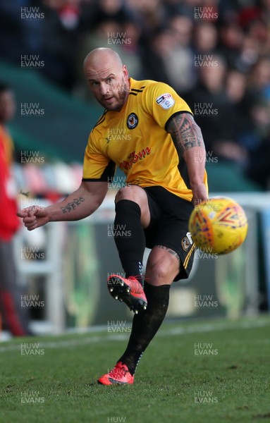 010118 - Newport Count v Exeter City - SkyBet League Two - David Pipe of Newport County