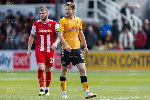 020422 - Newport County v Exeter City - Sky Bet League 2 - Alex Fisher of Newport County