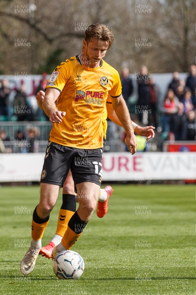 020422 - Newport County v Exeter City - Sky Bet League 2 - Alex Fisher of Newport County