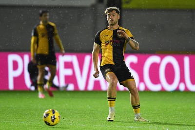 111125 - Newport County v Exeter City - Vertu Trophy - Cameron Evans of Newport County