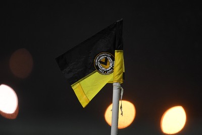 111125 - Newport County v Exeter City - Vertu Trophy - A corner flag
