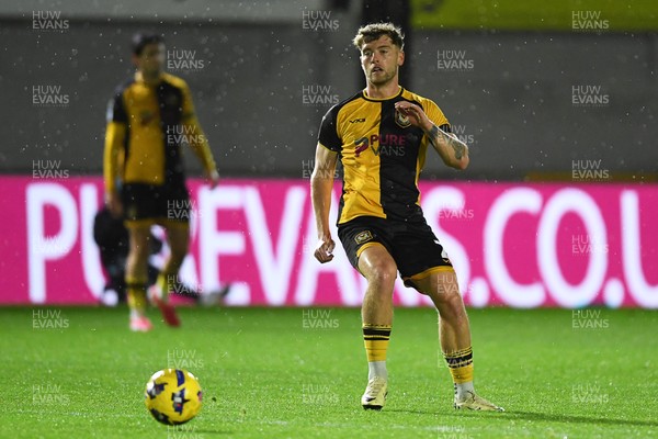 111125 - Newport County v Exeter City - Vertu Trophy - Cameron Evans of Newport County