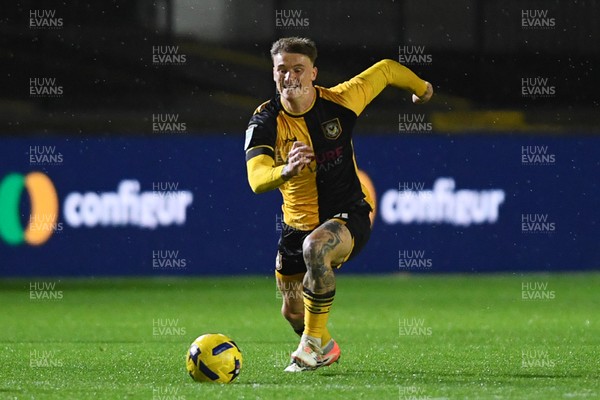 111125 - Newport County v Exeter City - Vertu Trophy - Kai Whitmore of Newport County