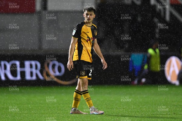 111125 - Newport County v Exeter City - Vertu Trophy - Ben Lloyd of Newport County