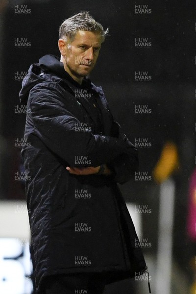 111125 - Newport County v Exeter City - Vertu Trophy - Dejected Newport County Manager, David Hughes