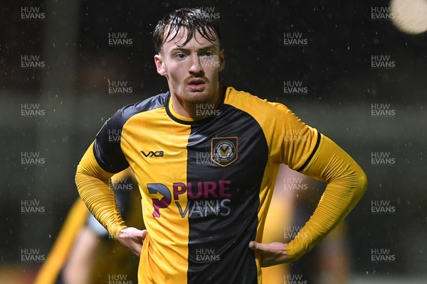111125 - Newport County v Exeter City - Vertu Trophy - Dejected Michael Spellman of Newport County