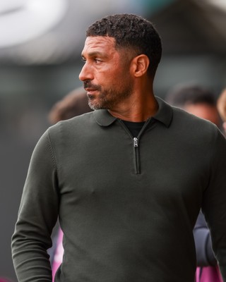 120926 - Newport County v Fleetwood Town - Sky Bet League 2 - Hayden Mullins Manager of Newport County before kick-off