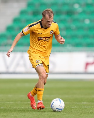 120926 - Newport County v Fleetwood Town - Sky Bet League 2 - Matty Jacob of Newport County runs with the ball
