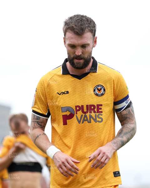 120926 - Newport County v Fleetwood Town - Sky Bet League 2 - Kyle Cameron of Newport County in action 