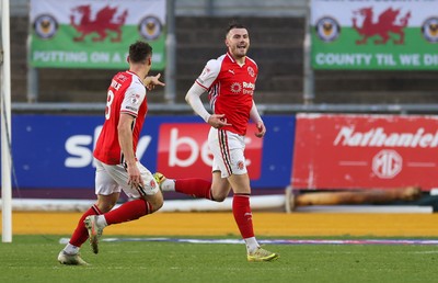 131225 - Newport County v Fleetwood Town, EFL Sky Bet League 2 - Ryan Graydon of Fleetwood Town celebrates after scoring the second goal