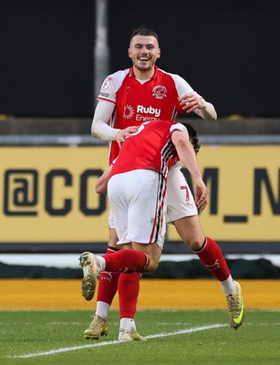 131225 - Newport County v Fleetwood Town, EFL Sky Bet League 2 - Ryan Graydon of Fleetwood Town celebrates after scoring the second goal