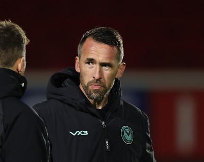 131225 - Newport County v Fleetwood Town, EFL Sky Bet League 2 - Newport County manager Christian Fuchs at the end of the match