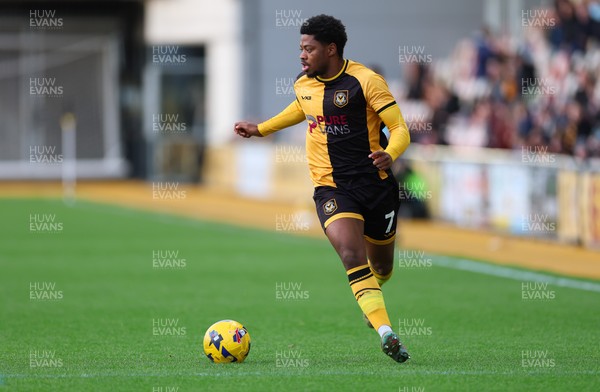 131225 - Newport County v Fleetwood Town, EFL Sky Bet League 2 - Bobby Kamwa of Newport County