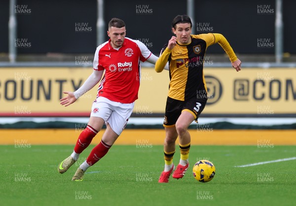 131225 - Newport County v Fleetwood Town, EFL Sky Bet League 2 - Anthony Driscoll-Glennon of Newport County breaks away